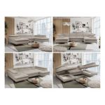 Narożnik PETER U - uniwersalny - beżowy, struktura