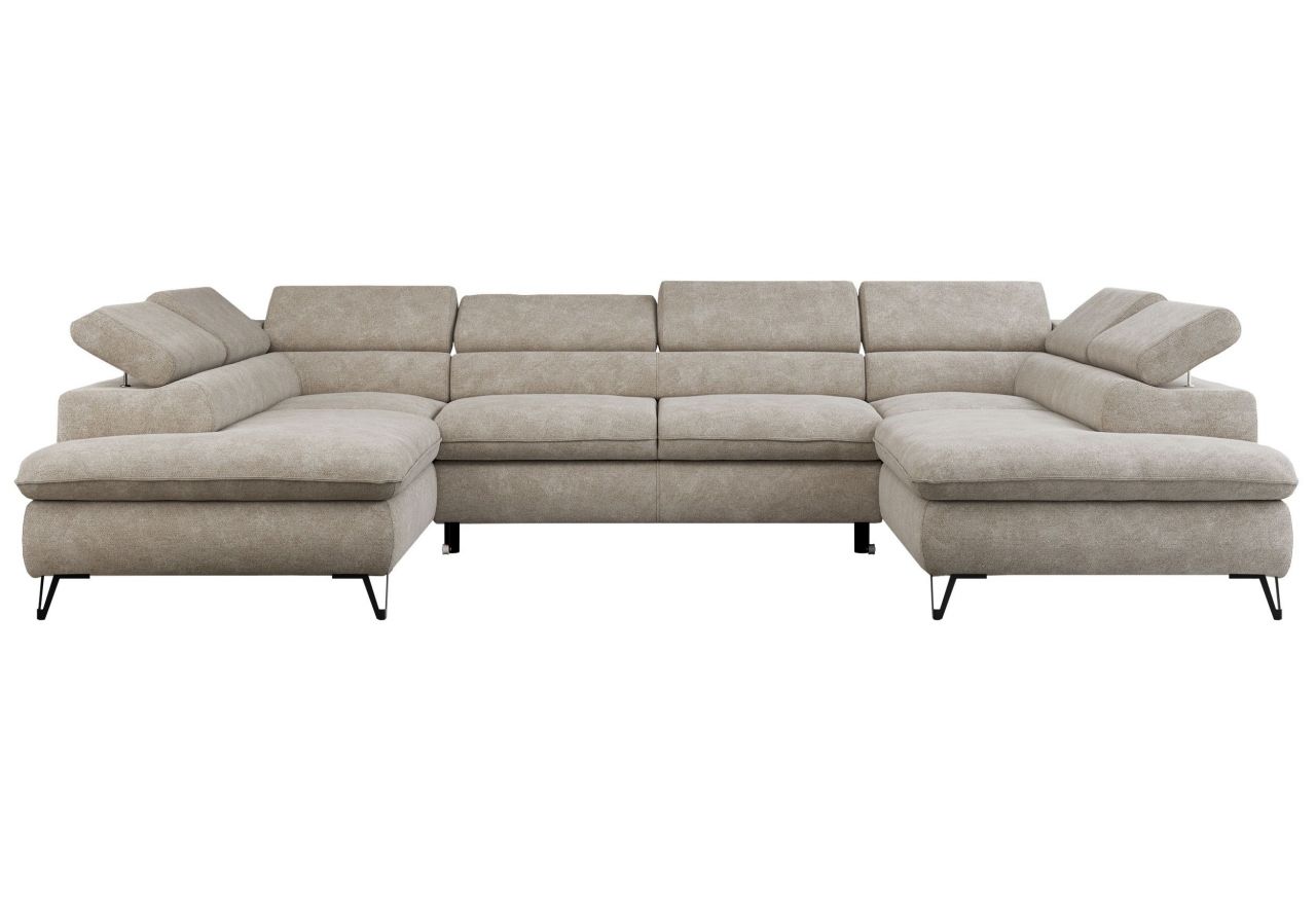 Narożnik PETER U - uniwersalny - beżowy, struktura