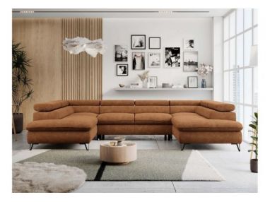 Narożnik PETER U - uniwersalny - pomarańczowy, struktura