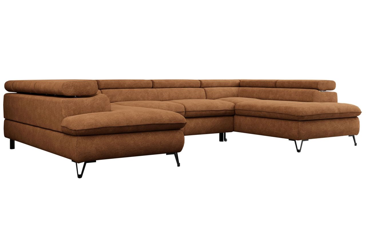 Narożnik PETER U - uniwersalny - pomarańczowy, struktura