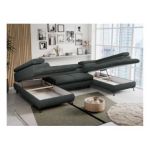 Narożnik PETER U - uniwersalny - ciemnoszary, struktura