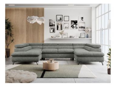 Narożnik PETER U - uniwersalny - szary, struktura