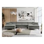 Narożnik PETER U - uniwersalny - szary, struktura