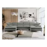 Narożnik PETER U - uniwersalny - szary, struktura