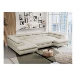 Narożnik PETER U - uniwersalny - beżowy, welwet