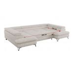 Narożnik PETER U - uniwersalny - beżowy, sztruks