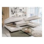 Narożnik PETER U - uniwersalny - beżowy, sztruks