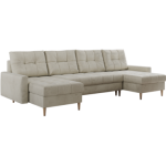 Narożnik ASTRA U - uniwersalny - beżowy, welwet