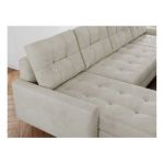 Narożnik ASTRA U - uniwersalny - beżowy, welwet