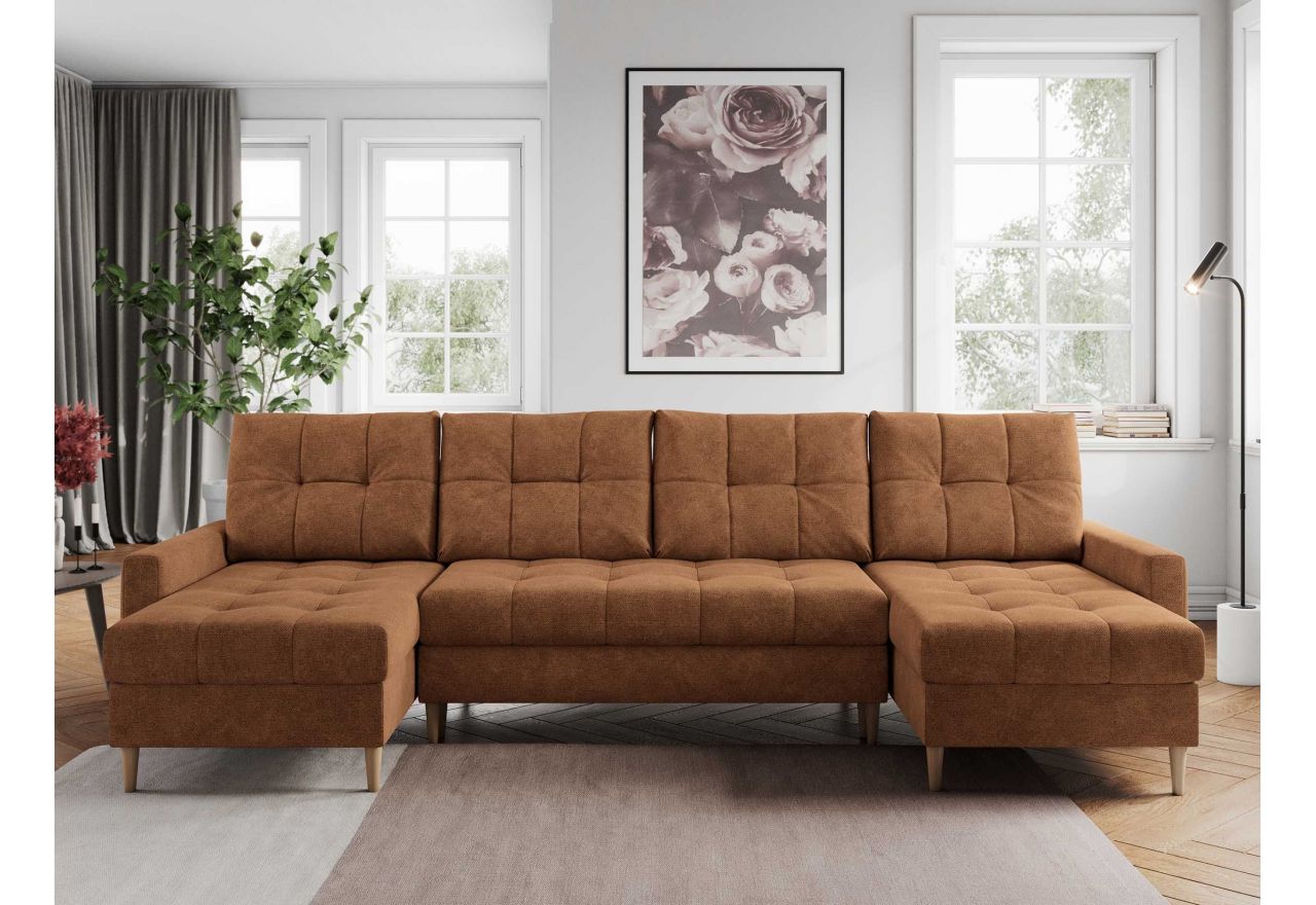 Narożnik ASTRA U - uniwersalny - pomarańczowy, struktura