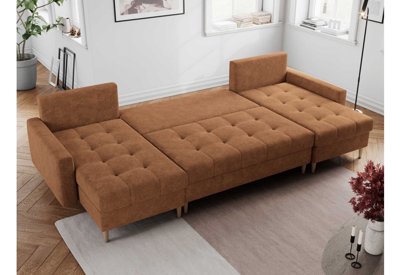 Narożnik ASTRA U - uniwersalny - pomarańczowy, struktura