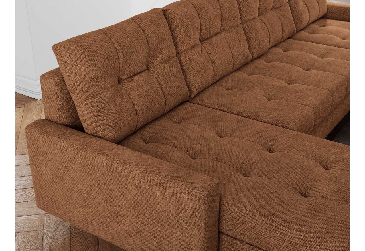 Narożnik ASTRA U - uniwersalny - pomarańczowy, struktura