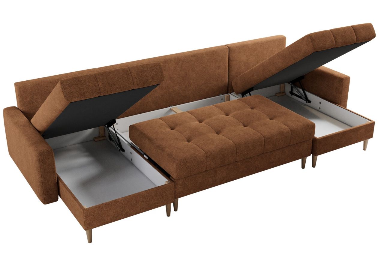 Narożnik ASTRA U - uniwersalny - pomarańczowy, struktura