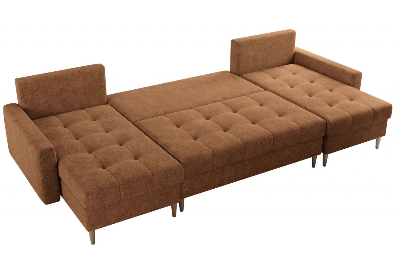 Narożnik ASTRA U - uniwersalny - pomarańczowy, struktura