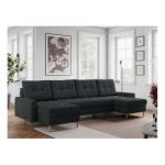 Narożnik ASTRA U - uniwersalny - ciemnoszary, struktura