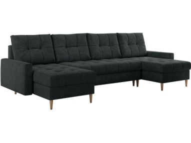 Narożnik ASTRA U - uniwersalny - ciemnoszary, struktura