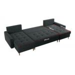 Narożnik ASTRA U - uniwersalny - ciemnoszary, struktura