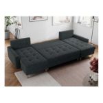 Narożnik ASTRA U - uniwersalny - ciemnoszary, struktura