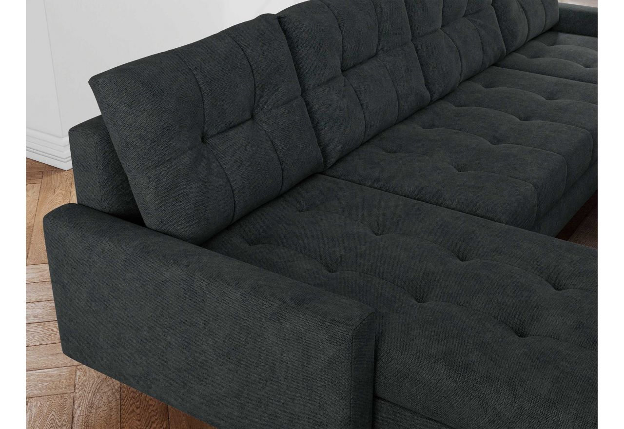 Narożnik ASTRA U - uniwersalny - ciemnoszary, struktura