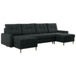 Narożnik ASTRA U - uniwersalny - ciemnoszary, struktura