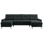 Narożnik ASTRA U - uniwersalny - ciemnoszary, struktura