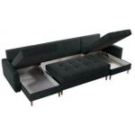 Narożnik ASTRA U - uniwersalny - ciemnoszary, struktura