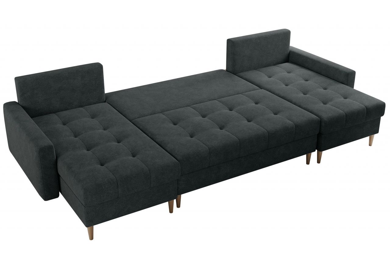 Narożnik ASTRA U - uniwersalny - ciemnoszary, struktura