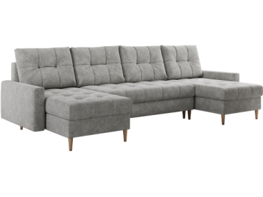 Narożnik ASTRA U - uniwersalny - jasnoszary, struktura