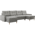 Narożnik ASTRA U - uniwersalny - jasnoszary, struktura