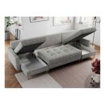 Narożnik ASTRA U - uniwersalny - jasnoszary, struktura