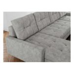 Narożnik ASTRA U - uniwersalny - jasnoszary, struktura