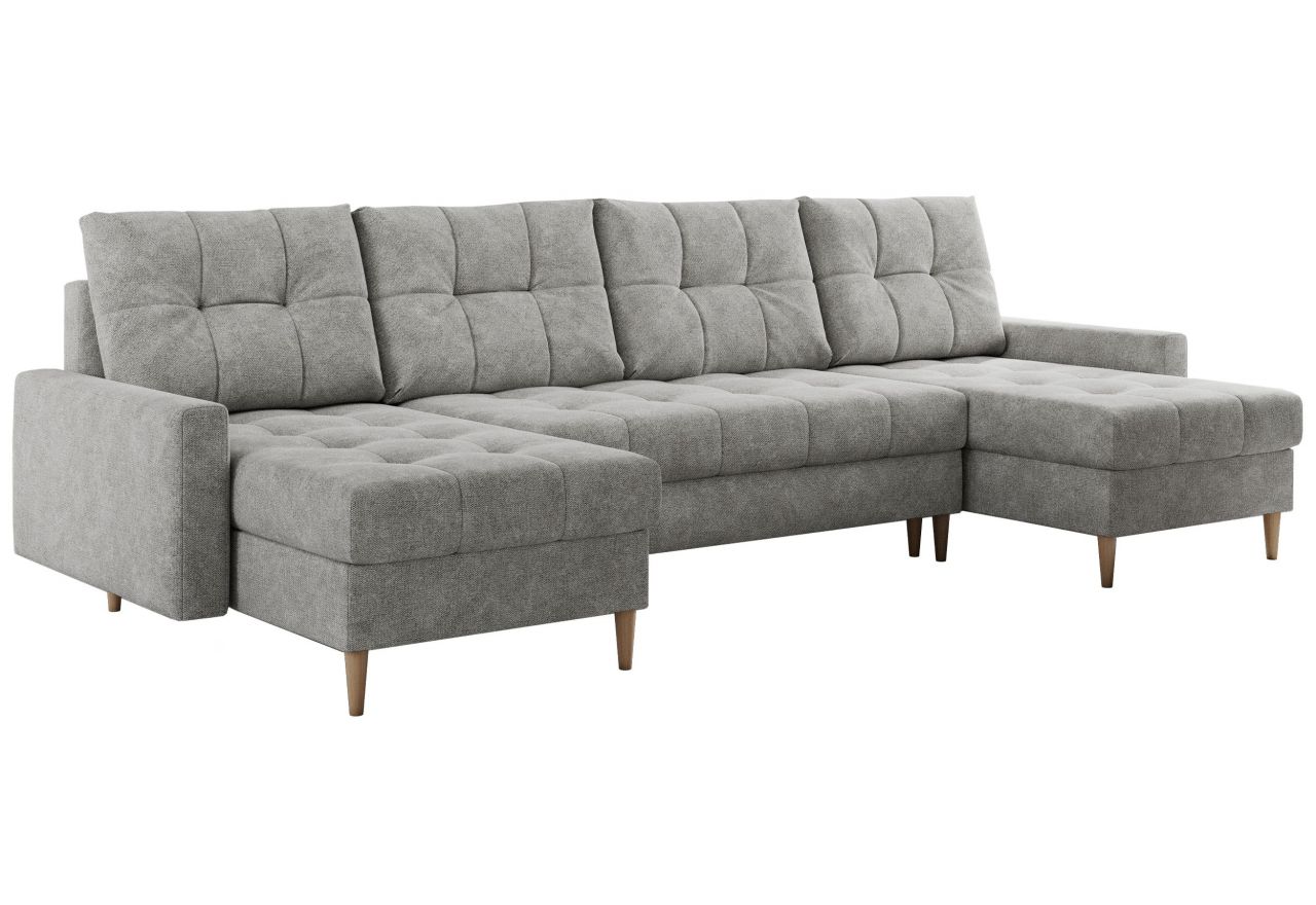 Narożnik ASTRA U - uniwersalny - jasnoszary, struktura