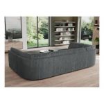 Narożnik MORBIDO U - uniwersalny - szary, sztruks