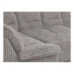 Narożnik MORBIDO U - uniwersalny - jasnoszary, sztruks