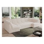 Narożnik MORBIDO U - uniwersalny - beżowy, sztruks