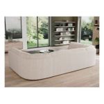 Narożnik MORBIDO U - uniwersalny - beżowy, sztruks