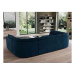 Narożnik MORBIDO U - uniwersalny - ciemnoniebieski, welwet