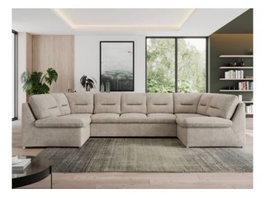 Narożnik MORBIDO U - uniwersalny - beżowy, struktura