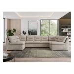 Narożnik MORBIDO U - uniwersalny - beżowy, struktura