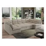 Narożnik MORBIDO U - uniwersalny - beżowy, struktura