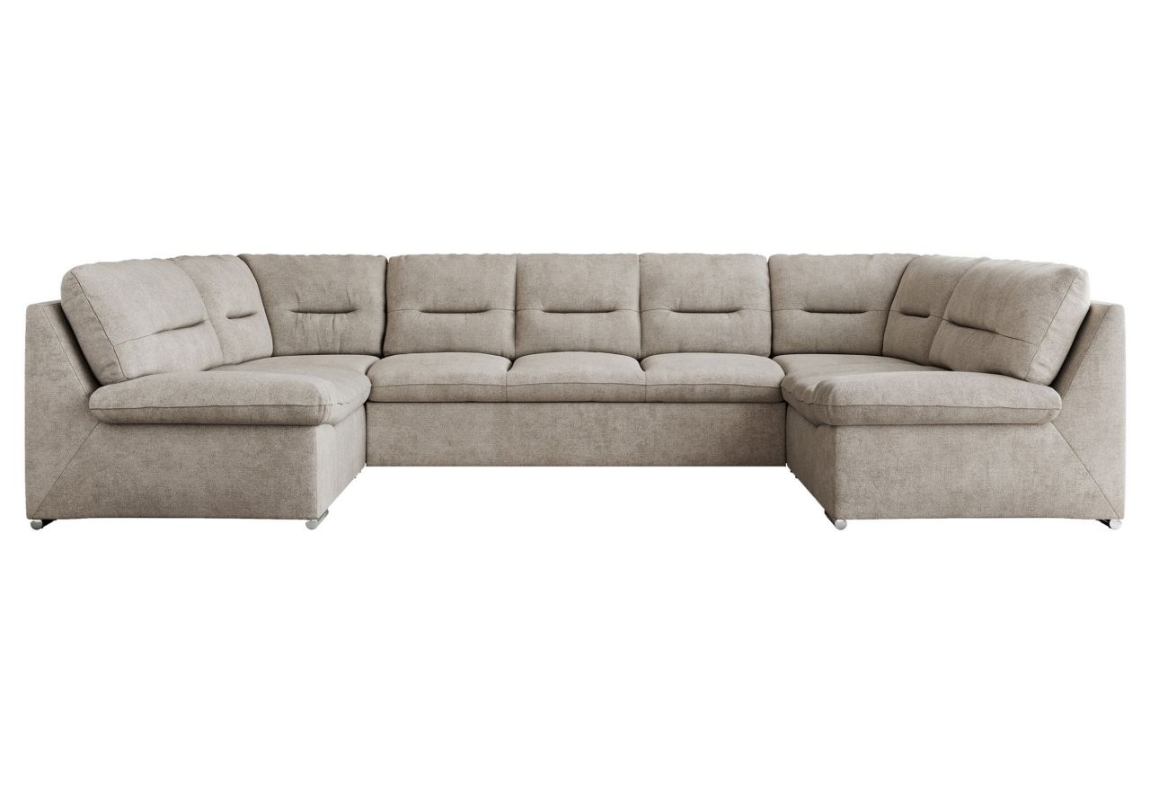 Narożnik MORBIDO U - uniwersalny - beżowy, struktura