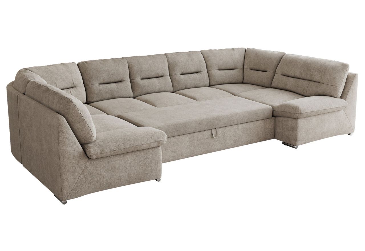 Narożnik MORBIDO U - uniwersalny - beżowy, struktura