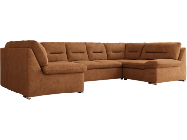 Narożnik MORBIDO U - uniwersalny - pomarańczowy, struktura