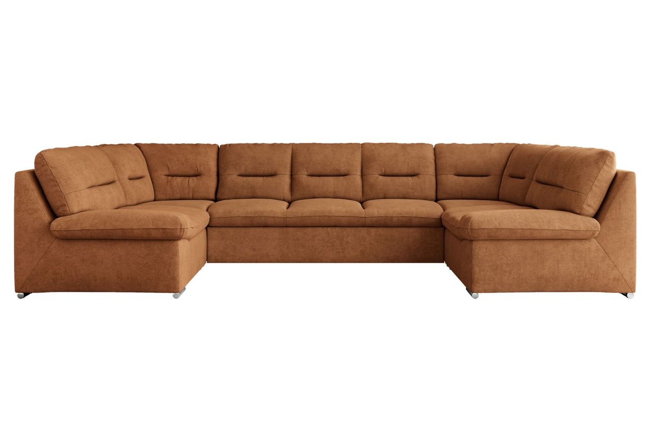 Narożnik MORBIDO U - uniwersalny - pomarańczowy, struktura