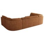 Narożnik MORBIDO U - uniwersalny - pomarańczowy, struktura