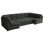 Narożnik MORBIDO U - uniwersalny - ciemnoszary, struktura