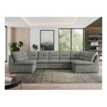 Narożnik MORBIDO U - uniwersalny - szary, struktura