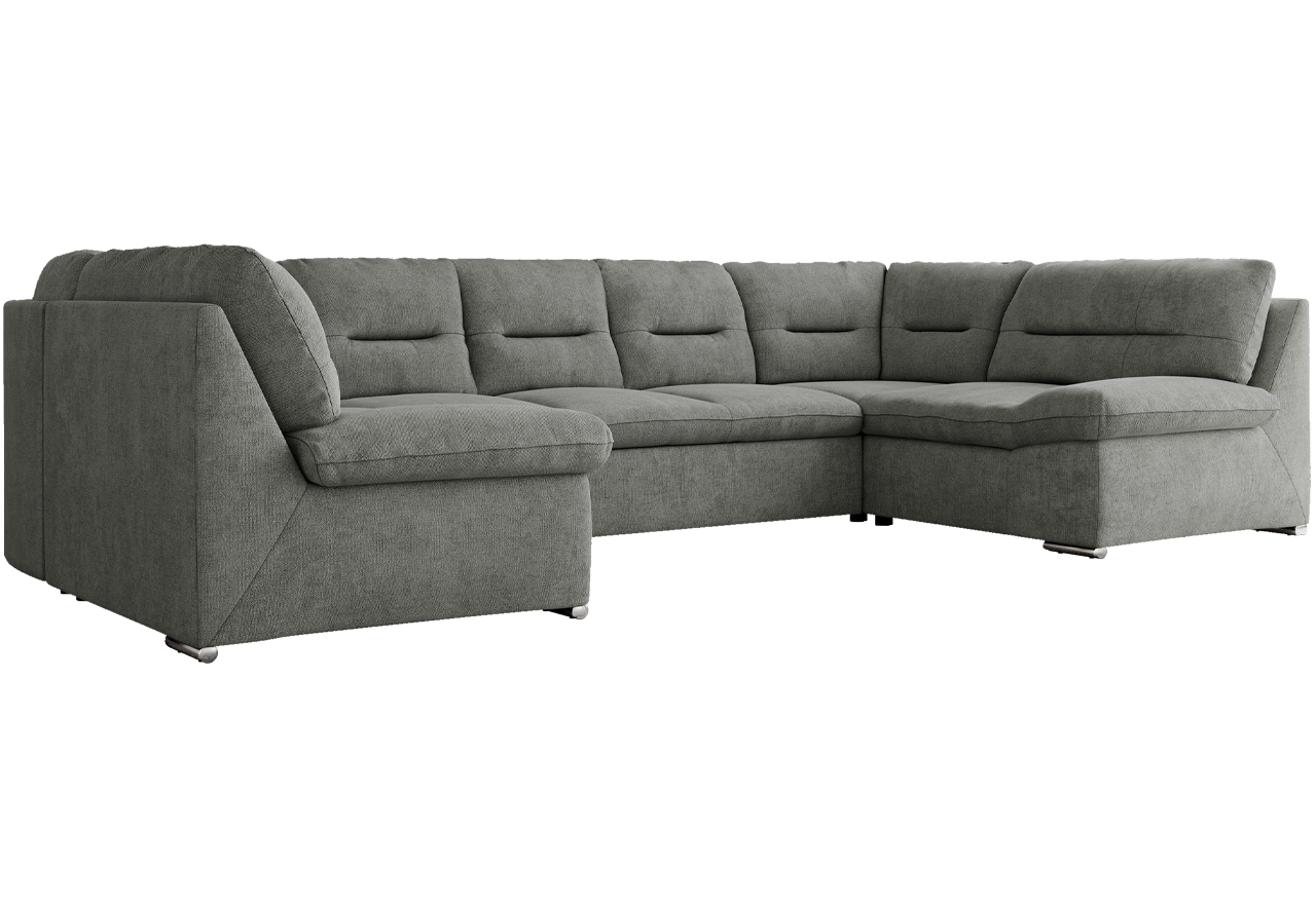 Narożnik MORBIDO U - uniwersalny - szary, struktura