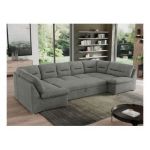 Narożnik MORBIDO U - uniwersalny - szary, struktura