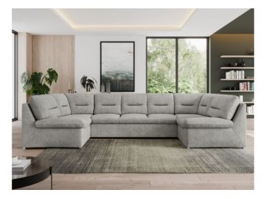 Narożnik MORBIDO U - uniwersalny - jasnoszary, struktura